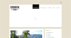Desktop Screenshot of gronvikgard.no